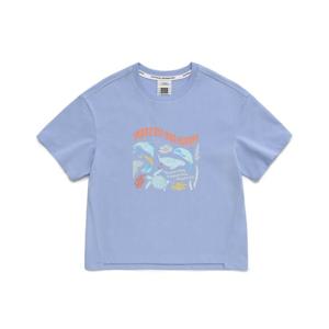 [내셔널지오그래픽 키즈] K242GTS920 여아 그래픽 반팔 LAVENDER