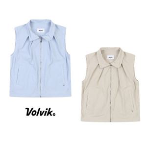 볼빅 여성 핀턱 포인트 오픈 베스트 VLVTO302