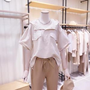 [시에로]  SJ2SHF03M_린넨 혼방 아노락 후드 셔츠