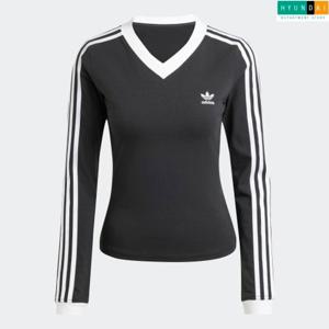 아디다스 현대백화점 [WOMEN] 브이넥 긴팔 셔츠 IY7247 인기긴팔티