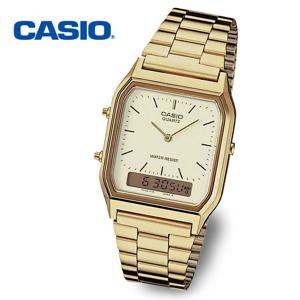 [정품] 카시오 스퀘어 골드 AQ-230GA-9D 공용 빈티지 메탈시계
