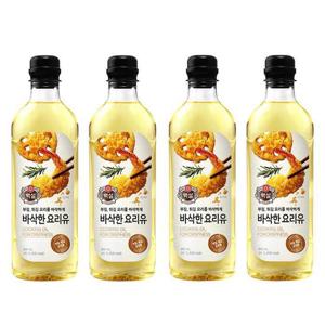 [CJ제일제당] 백설 바삭한 요리유 900ml x 4개 식용유