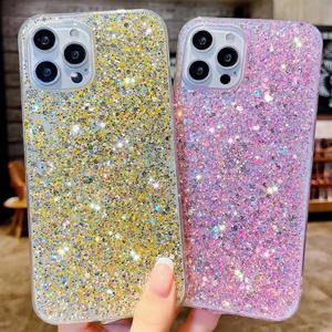 아이폰16 플러스 프로 맥스 e 블링 글리터 심플 소프트 케이스