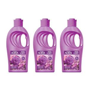 [샤프란] 아우라 생화캡슐 섬유유연제 1L 자스민머스크 3개