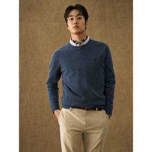 [빈폴멘] [Essential] 캐시미어 라운드 니트  블루 (BC4X51E06P)