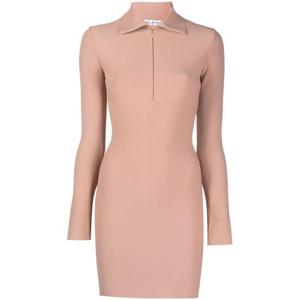 알라이아 여성 베이지 미니 드레스 AA9R22542M735 100