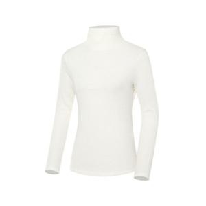 [와이드앵글] 여성 WG 립 믹스 하이넥 티셔츠 L_WWW23271W3