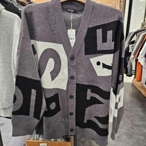 리트머스 HC26 블럭 로고 가디건 차콜 LP5SU514