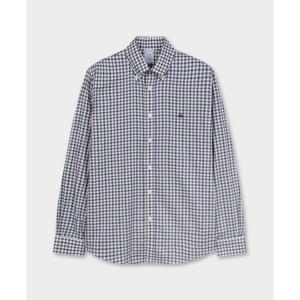 [브룩스브라더스] 레귤러핏 논아이론 트윌 체크 셔츠 (다크그린) (BBTHMM9890JEF)