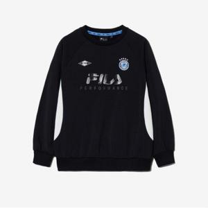 [휠라키즈] PF 배색 기모 맨투맨 (FK2POG4302M_BLK)