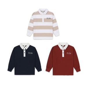 [탑텐키즈]남아) 테마 클래식캠퍼스 카라 긴팔티 MKE3TS1201