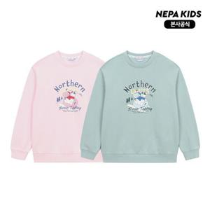 [네파키즈/택가69,000] KKF5307 스노우렛 맨투맨 본사직영