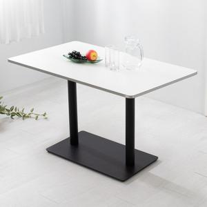 메이 1200x700 18T 40R 식스 블랙 쌍기둥 카페 테이블