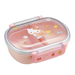 스케이터 도시락 헬로키티 빅리본 돔형 1단 라운드 도시락통 360ml