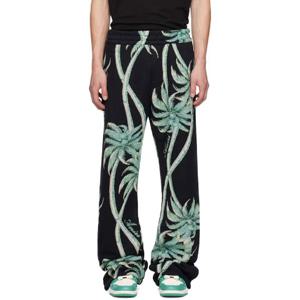 25 FW 아미리 남성 블랙 트위스트 팜 태피스트리 슬랙스 242886M191000