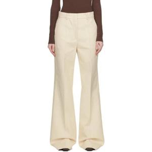 25 FW 티맥스 여성 오프 화이트 카날레 슬랙스 231301F087004