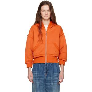 25 FW 언더커버 여성 오렌지 집업 후드티 251414F097000