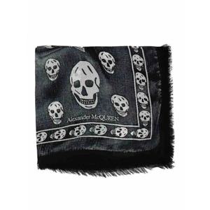 [ALEXANDER MCQUEEN] 라프리마 남성 스카프 스컬 프린트 7924394418Q1077 블랙 /8