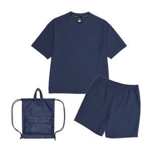 내셔널지오그래픽 N252UPB900 우븐 반팔+반바지 2PACK DUSTY NAVY