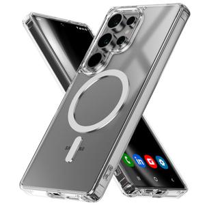 갤럭시S25 울트라 맥세이프 젤하드 투명 범퍼 케이스 강력한 자력