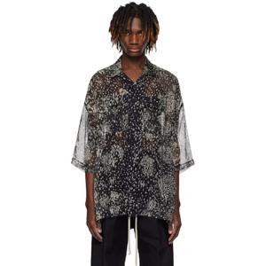 25 FW 릭오웬스 남성 블랙   오프 화이트 할리우드 매그넘 토미 셔츠 251232M192019