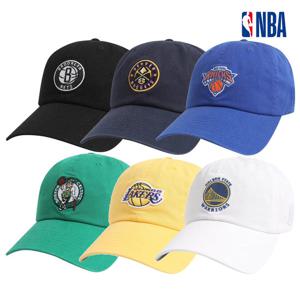 NBA 어센틱 농구팀 로고 롱챙 소프트볼캡 모자 N255AP230P