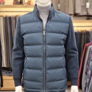 [크로커다일남성]겨울 무봉제 니트소매 덕다운점퍼CDAA9JP420438