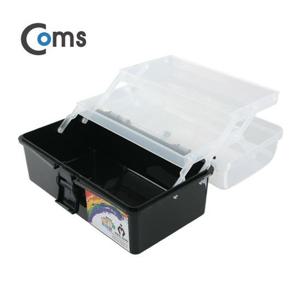 Coms 공구함(3단 케이스) 22.3x13x11cm (Black) 공구함