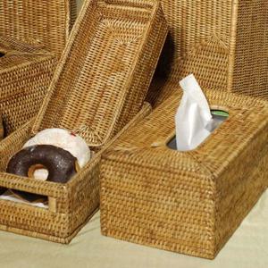 라탄 바구니 라탄 직사각 빵 바스켓 소