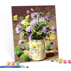 아이러브페인팅 DIY캔버스형 그림그리기 40x50cm 빈티지 화병