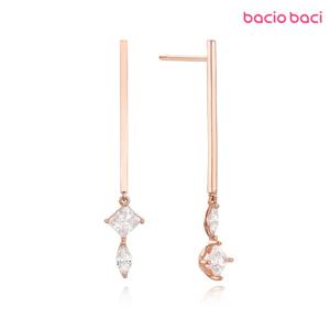 [바쵸바치]실버 다이아 실버925 롱드롭 귀걸이 D20SE0676