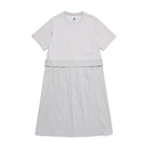 내셔널지오그래픽 N252WOP981 여성 하이브리드 반팔 원피스 SILVER GREY