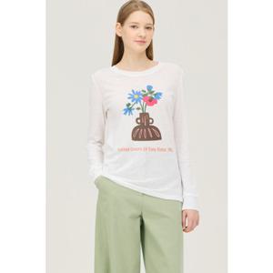 베네통  화분 린넨  티셔츠BATS94511