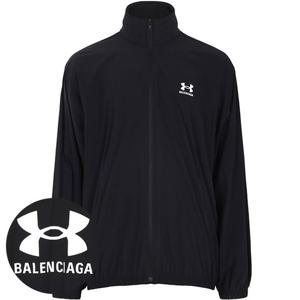 발렌시아가X언더아머 25SS 블랙 윈드브레이커 후드 자켓 814127 TQO35 1000