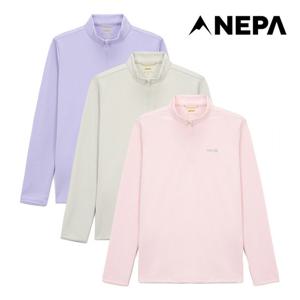 네파 여성 베이직 긴팔 집업 티셔츠 7L25401