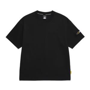 내셔널지오그래픽 N252UTS902 와펜 세미오버핏 반팔 티셔츠 BLACK