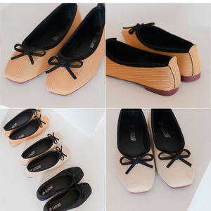 둥근앞코 리본슈즈 단화 플랫슈즈