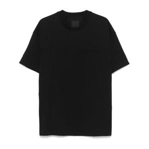 지방시 반팔 티셔츠 BM71MG3YP1 001 Black