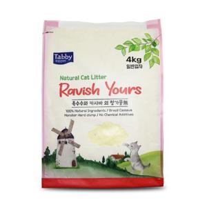 고양이모래 라유 카사바모래(일반입자)4kg