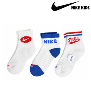 나이키키즈 레트로 앵클 삭스 양말 3PK 세트 4-7세 A251SO484P