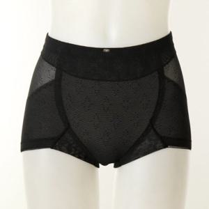 [와코루] 면혼방 문직 파워네트 쇼트 삼각 거들(WGRX103S-BK)