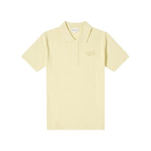 메종키츠네 핸드라이팅 폴로 반팔티셔츠 옐로우 남성 MM00201KJ7010 P712