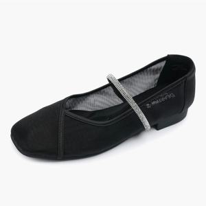 [베어파우] TASHA 블랙매쉬 메리제인 플랫슈즈 K2962001RA-W