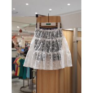 베네통키즈6 레이스 티어드 치마 레깅스 QASK10531 25/SS