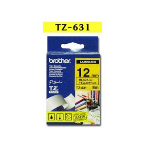 브라더 TZ 테이프 TZ-631 12mm 라벨프린터테이프 라벨기테이프 라벨스티커 다용도라벨스티커 제본테이프 마