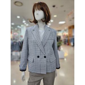 [아날도바시니]잔체크 테일러드 크롭자켓 AY03JK23N