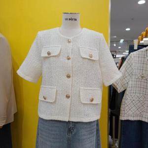 르피타 DP01 반팔 트위드재킷 L252UJK452