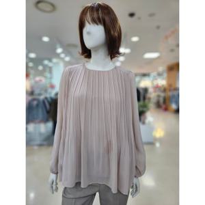 [아날도바시니]핀턱주름 하프 플레어 블라우스 AY04BL32S