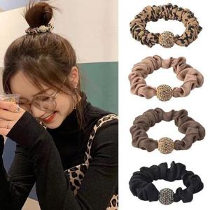 똥머리끈 헤어끈 헤어악세서리 큐빅볼 헤어끈 4P세트