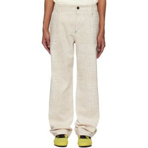 쟈크뮈스 청바지 베이지 라 크루아제르 더 페르난도 드 님 데님 진 251553M186004